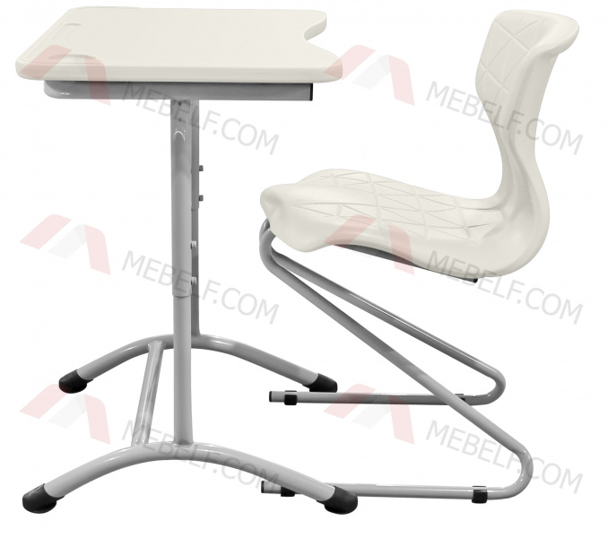 Школьный стол ШСТ11 и стул ШС13, белый