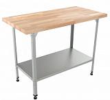 Стол кондитерский "Бизнес" СКБП 1400х900х860 мм (Береза) фото