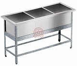 Ванна моечная трехсекционная "Бизнес" ВМБ 1400/703 фото